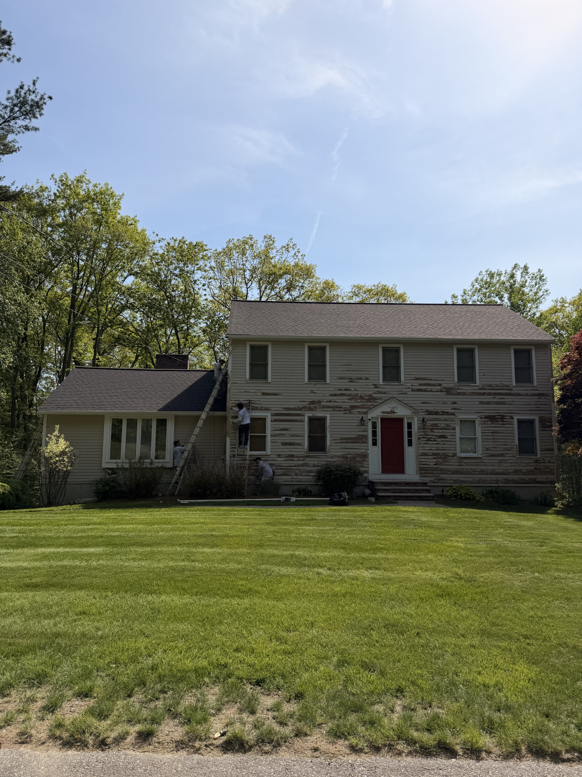 Exterior Painting and Siding Repair with Carpentry Repairs in Bedford, MA Exterior Painting and Siding Repair with Carpentry Repairs in Bedford, MA